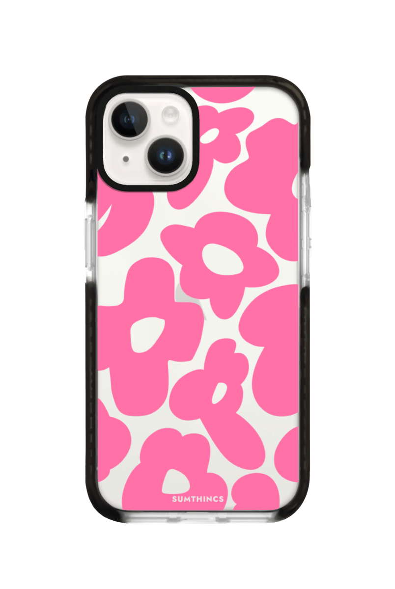 iPhone 15 Daisy Pop Procase Telefon Kılıfı Siyah Şeffaf - SUMTHINCS