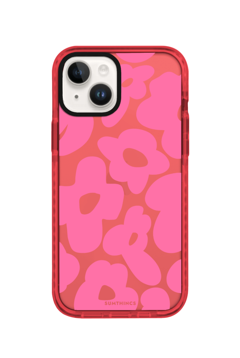 iPhone 15 Daisy Pop Procase Telefon Kılıfı Kırmızı - SUMTHINCS