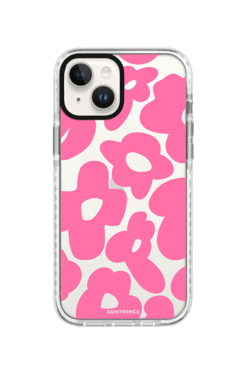 iPhone 15 Daisy Pop Procase Telefon Kılıfı Beyaz Şeffaf - SUMTHINCS