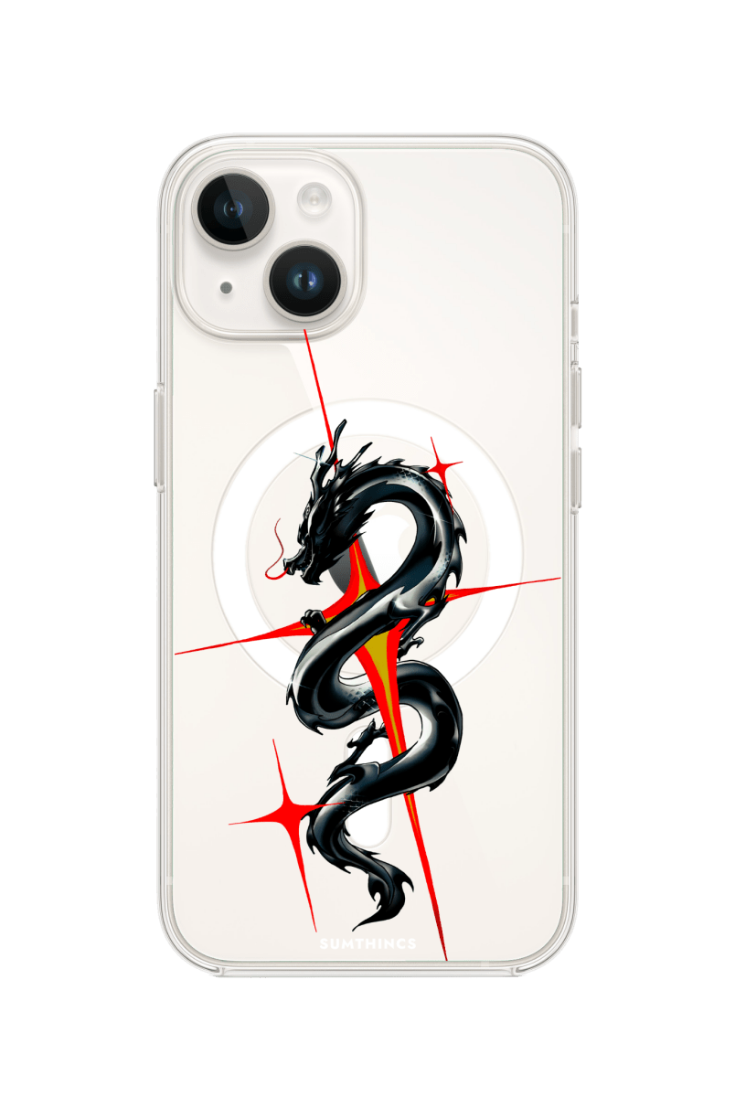 iPhone 15 Dragonflare Clear Magsafe Şeffaf Telefon Kılıfı - SUMTHINCS