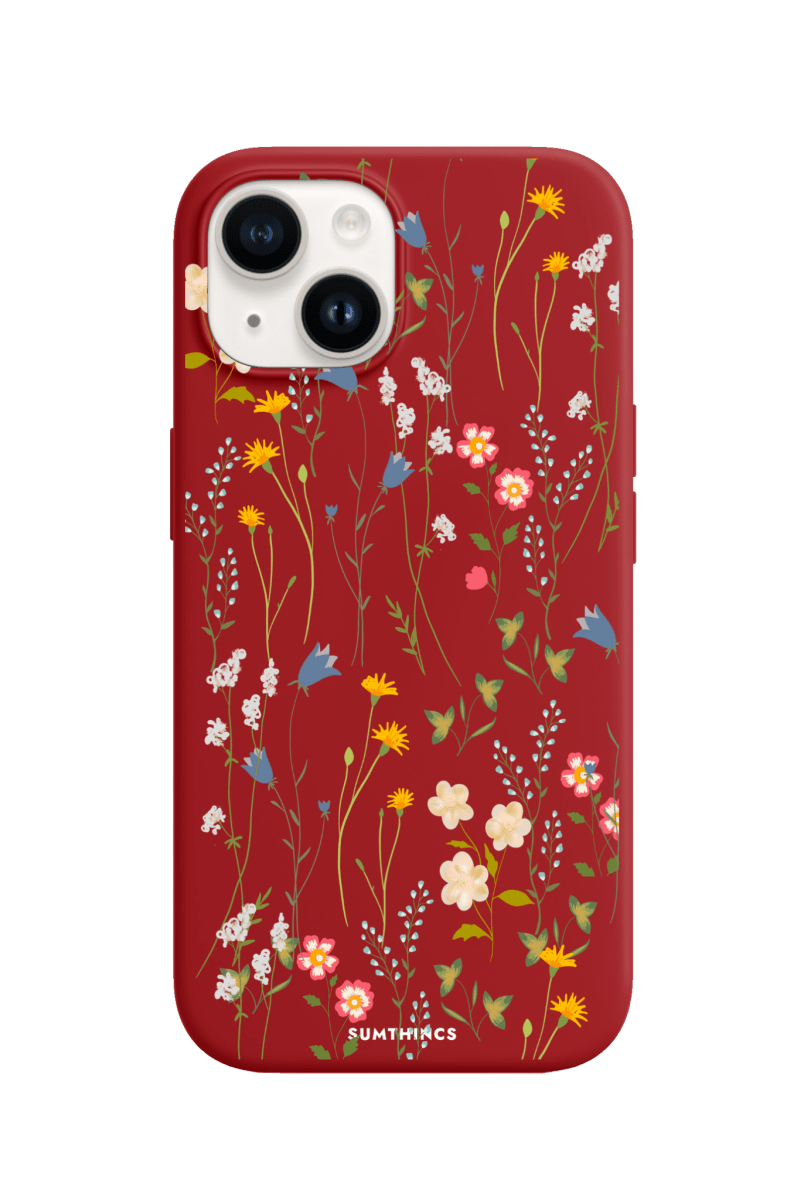 iPhone 15 Eternal Garden Premium Telefon Kılıfı Kırmızı - SUMTHINCS