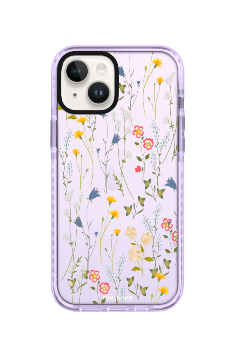 iPhone 15 Eternal Garden Procase Şeffaf Telefon Kılıfı Lila - SUMTHINCS