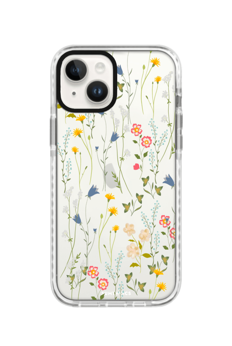 iPhone 15 Eternal Garden Procase Şeffaf Telefon Kılıfı Beyaz Şeffaf - SUMTHINCS