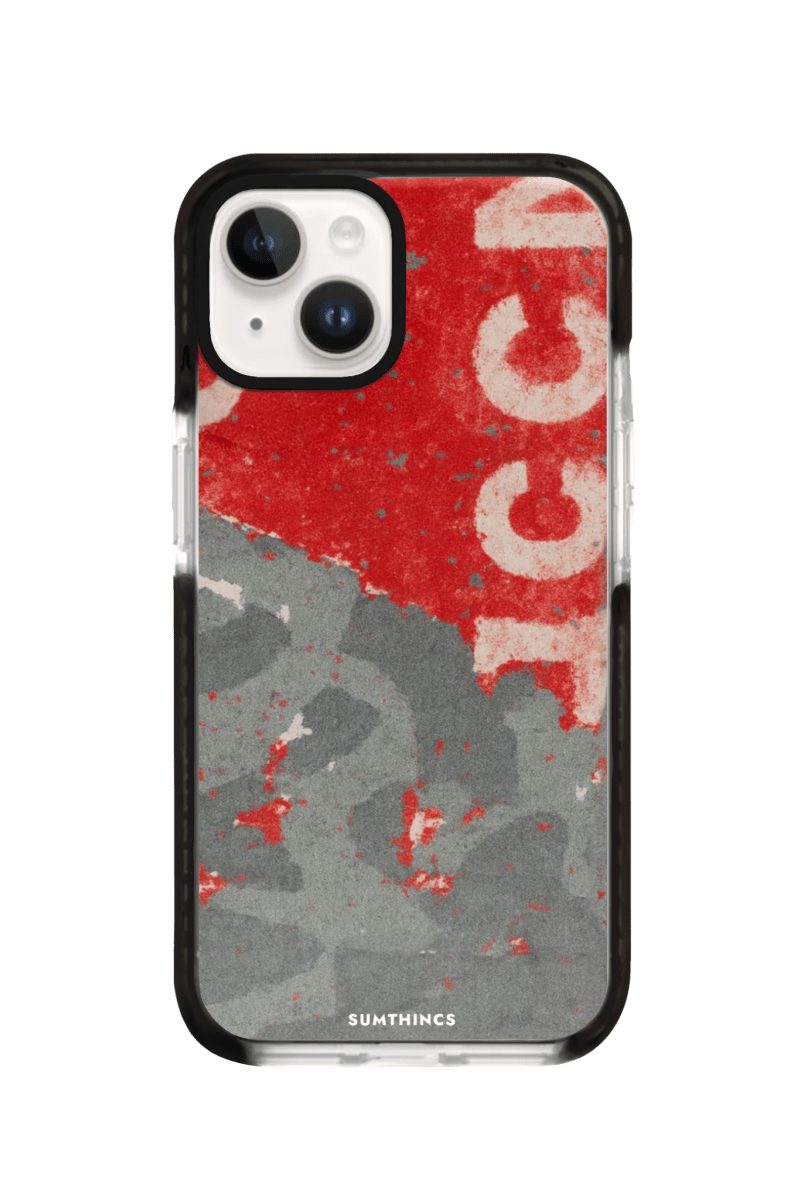 iPhone 15 Graffiti Procase Şeffaf Telefon Kılıfı Siyah Şeffaf - SUMTHINCS