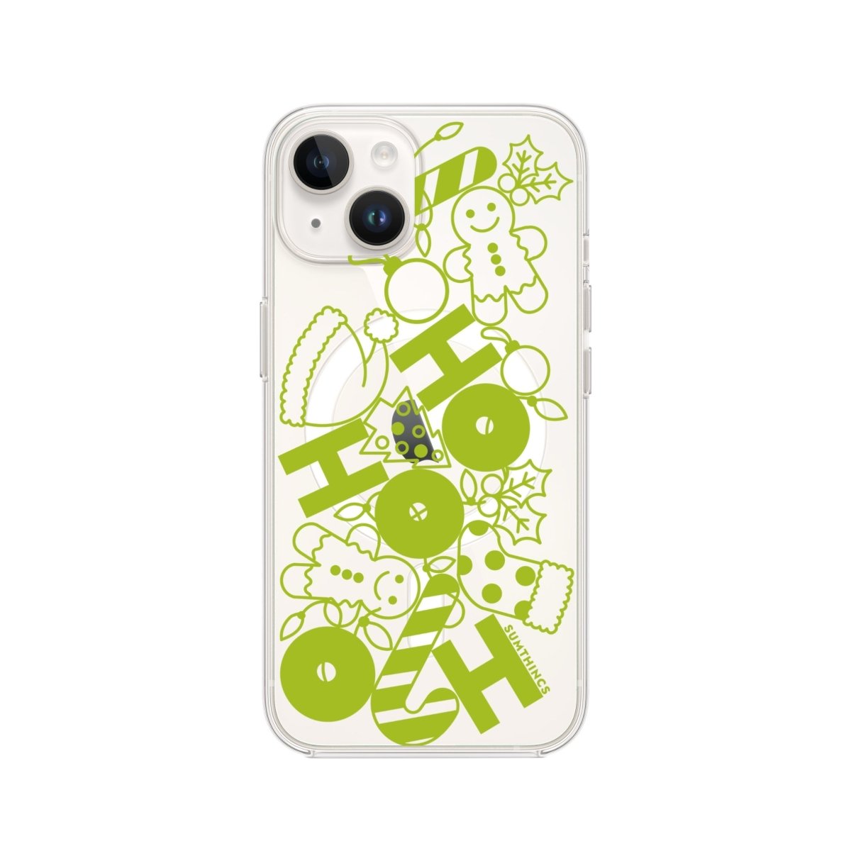 iPhone 15 HoHoHo Clear Magsafe Telefon Kılıfı - SUMTHINCS