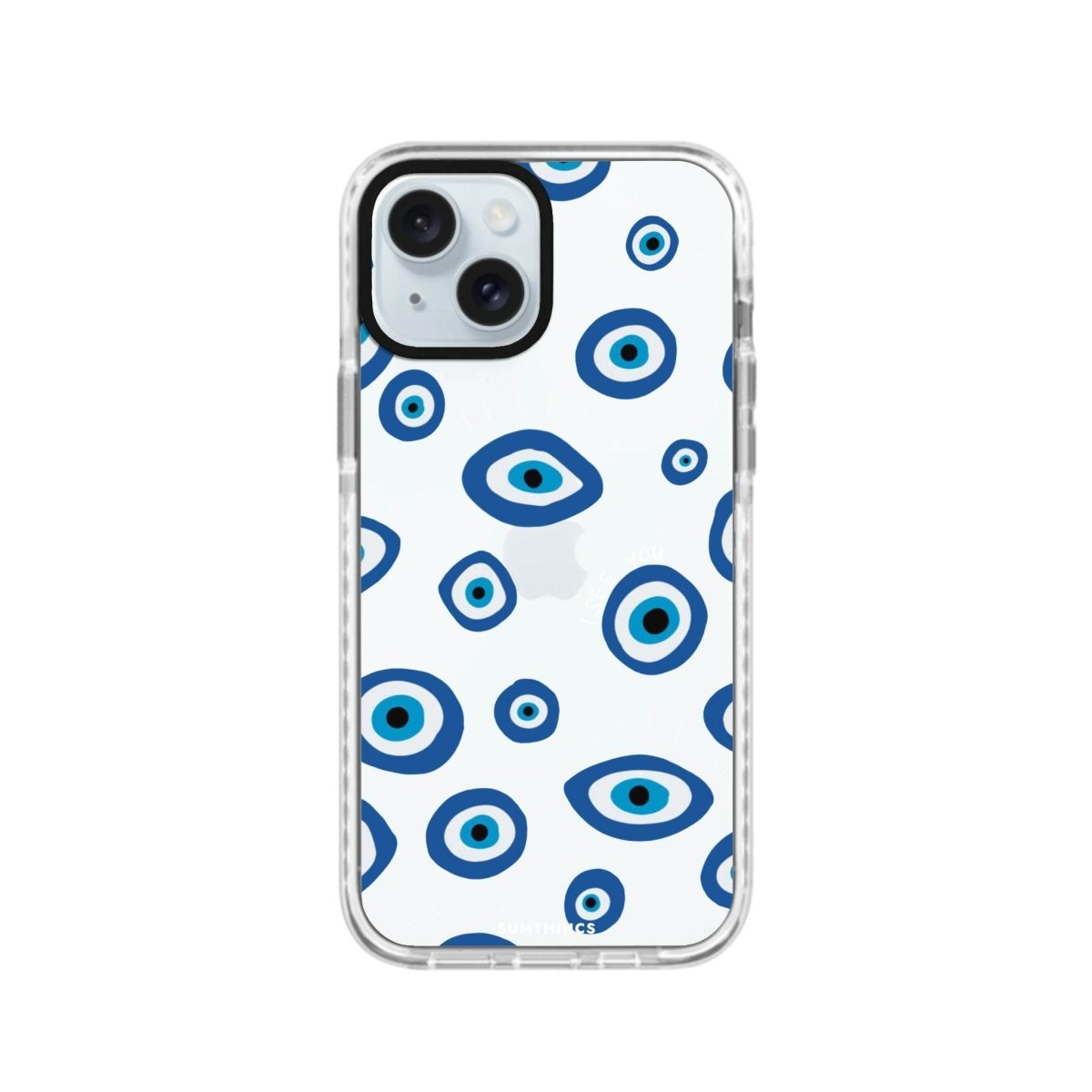 iPhone 15 I See You Procase Şeffaf Telefon Kılıfı Beyaz Şeffaf - SUMTHINCS
