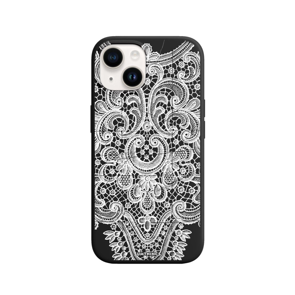 iPhone 15 Lacework Premium Telefon Kılıfı Siyah - SUMTHINCS