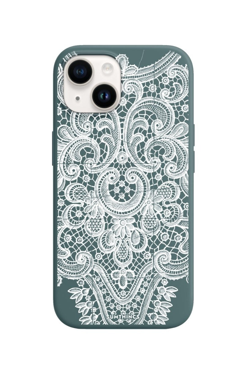 iPhone 15 Lacework Premium Telefon Kılıfı Kaktüs Yeşili - SUMTHINCS