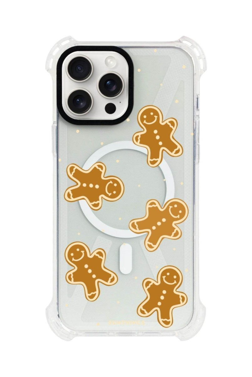 iPhone 15 Plus Gingerbread Man Bumper Magsafe Şeffaf Telefon Kılıfı Beyaz Şeffaf - SUMTHINCS
