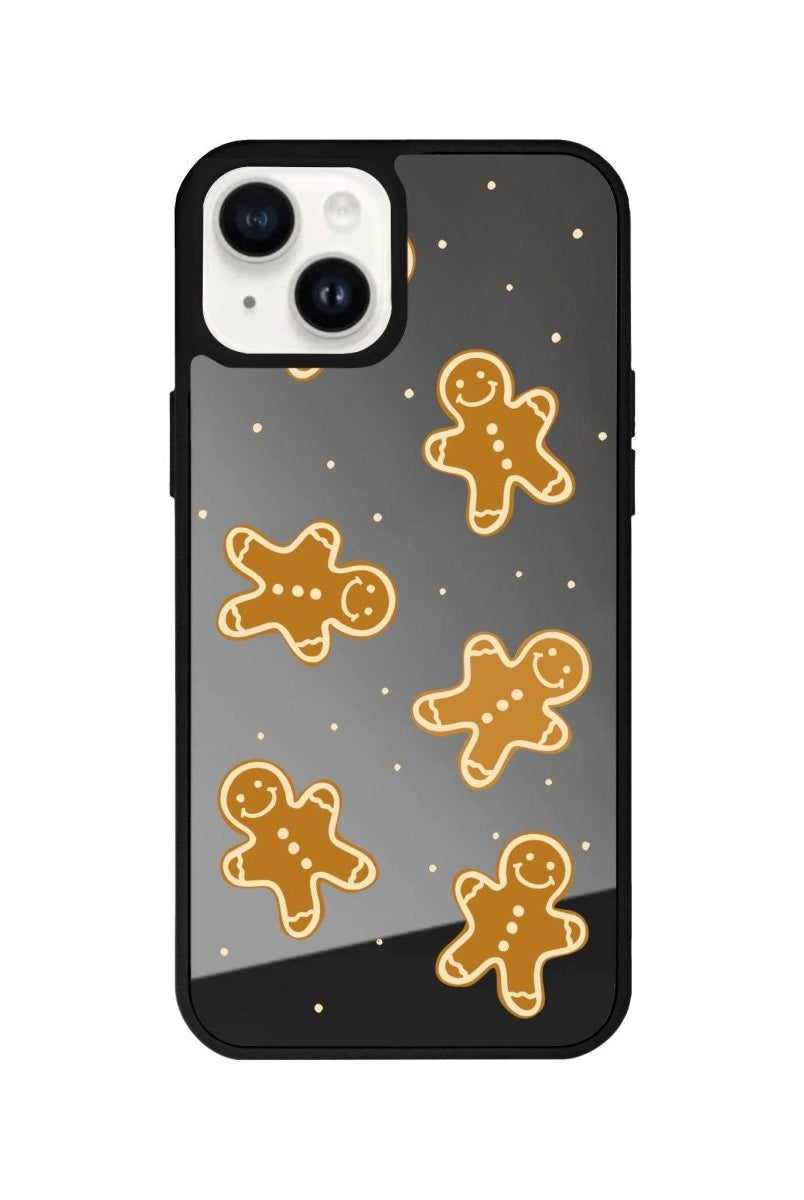 iPhone 15 Plus Gingerbread Man Mirror Aynalı Telefon Kılıfı Antrasit - SUMTHINCS