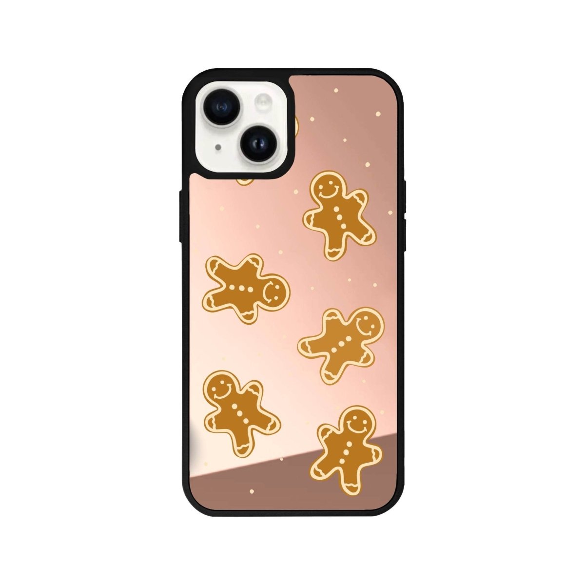 iPhone 15 Plus Gingerbread Man Mirror Aynalı Telefon Kılıfı Metalik Pembe - SUMTHINCS