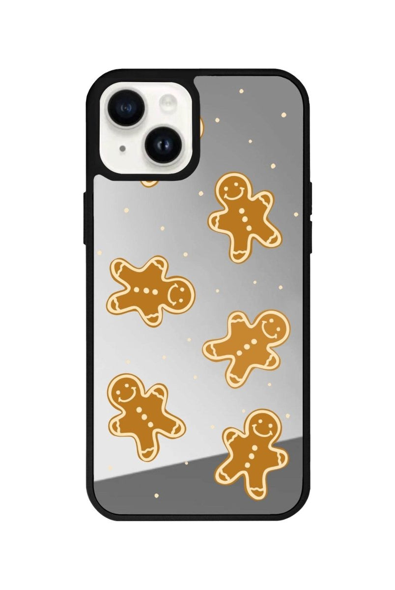iPhone 15 Plus Gingerbread Man Mirror Aynalı Telefon Kılıfı Gümüş - SUMTHINCS