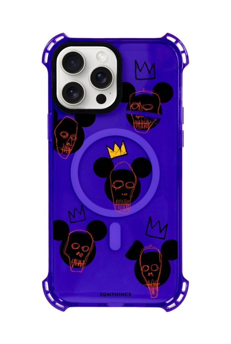 iPhone 15 Plus Mickeys Midnight Bumper Magsafe Şeffaf Telefon Kılıfı Mor - SUMTHINCS