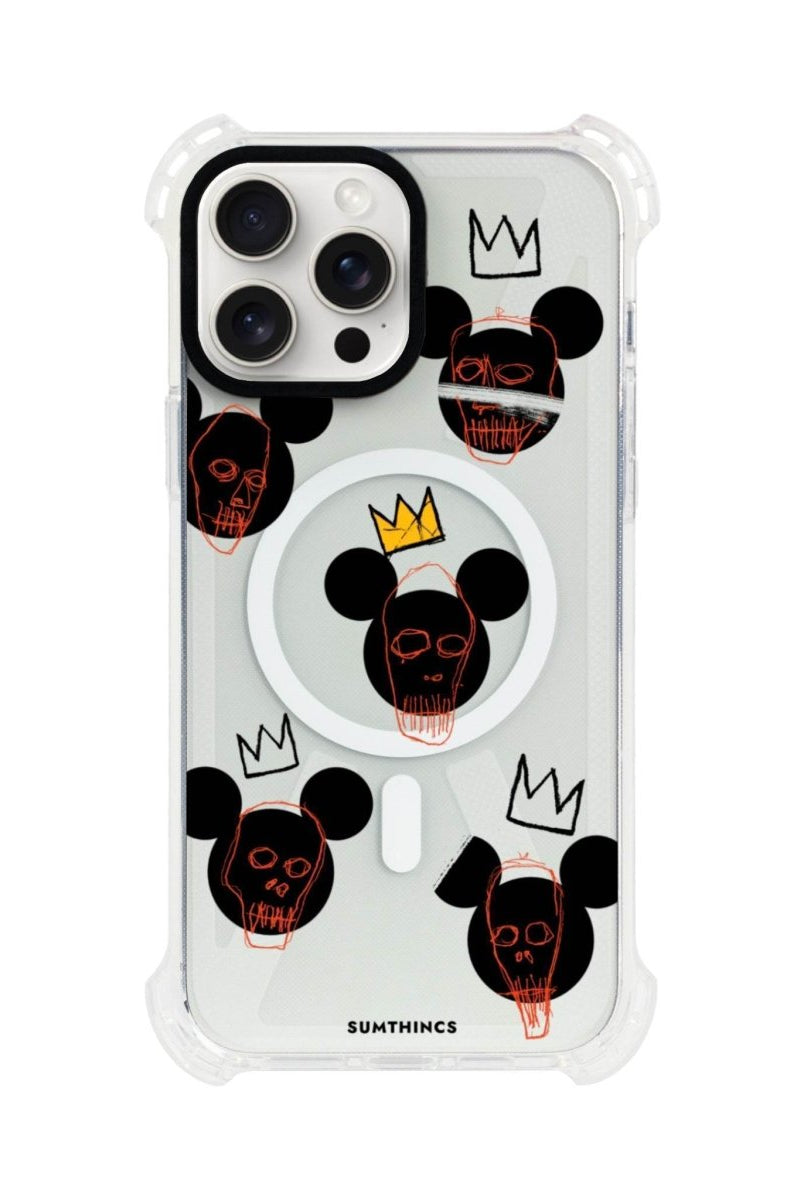 iPhone 15 Plus Mickeys Midnight Bumper Magsafe Şeffaf Telefon Kılıfı Beyaz Şeffaf - SUMTHINCS