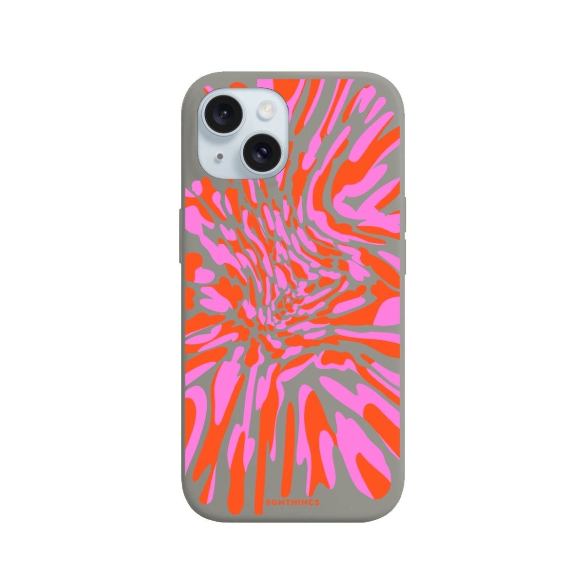 iPhone 15 Plus Neon Dreams Premium Telefon Kılıfı Gri - SUMTHINCS