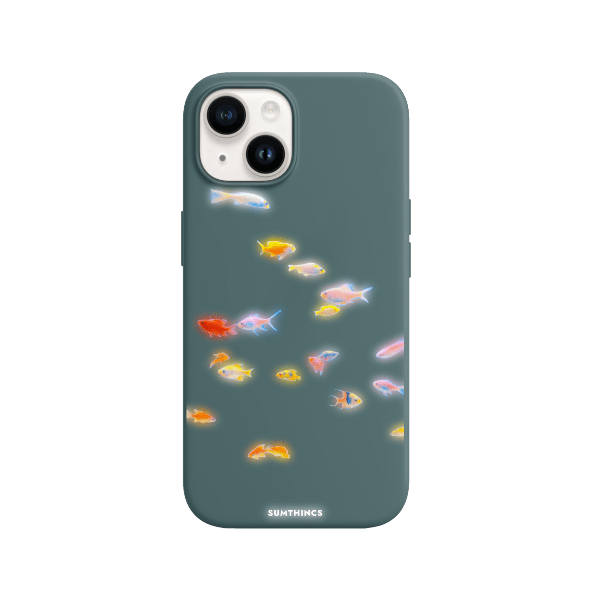 iPhone 15 Plus Neon Fish Premium Telefon Kılıfı Kaktüs Yeşili - SUMTHINCS