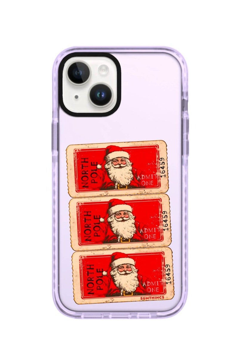 iPhone 15 Plus Northpole Ticket Procase Şeffaf Telefon Kılıfı Lila - SUMTHINCS