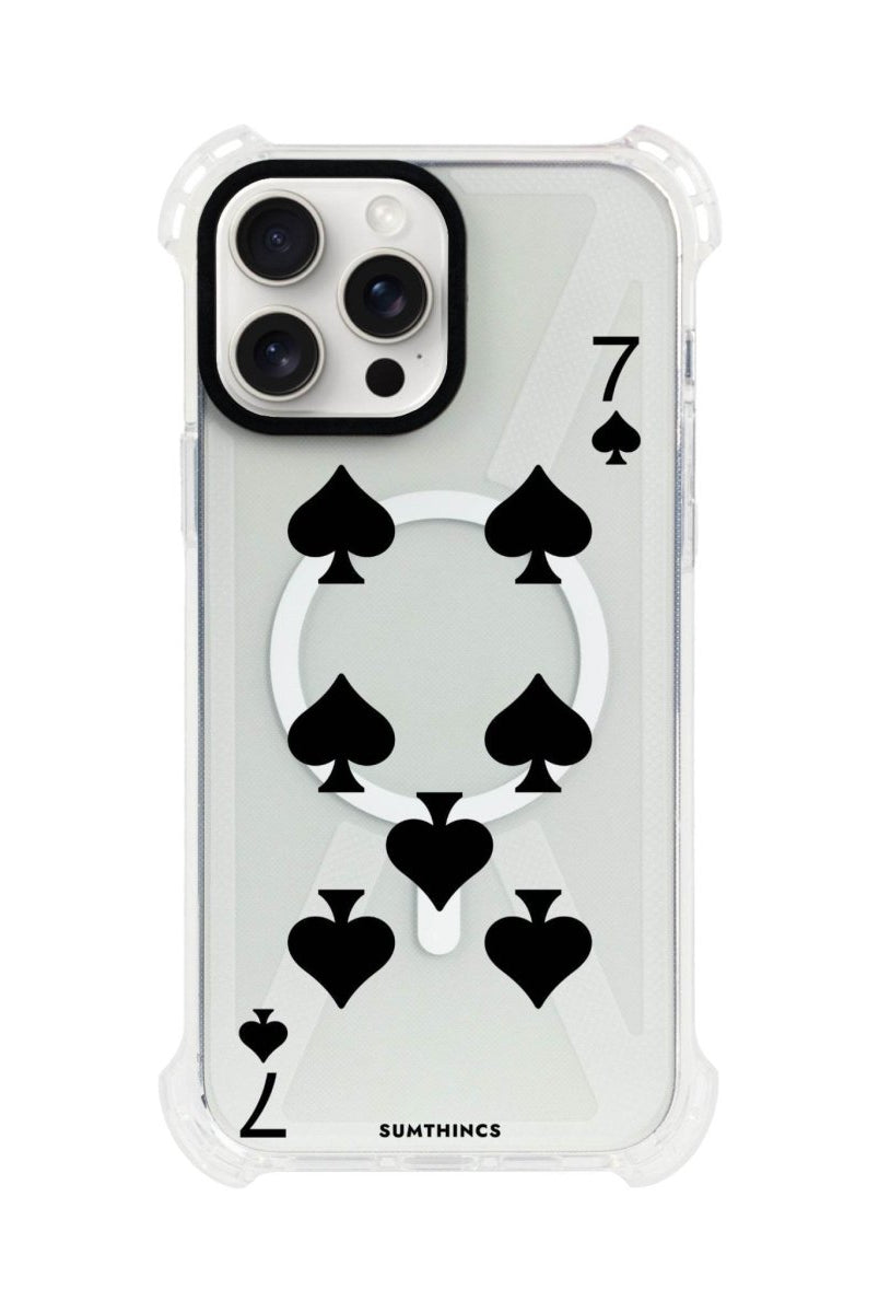 iPhone 15 Plus Spade7 Bumper Magsafe Şeffaf Telefon Kılıfı Beyaz Şeffaf - SUMTHINCS