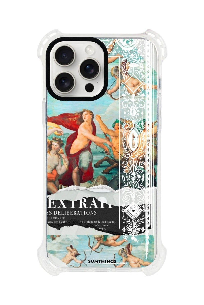 iPhone 15 Plus Triumph of Galatea Bumper Magsafe Şeffaf Telefon Kılıfı Beyaz Şeffaf - SUMTHINCS