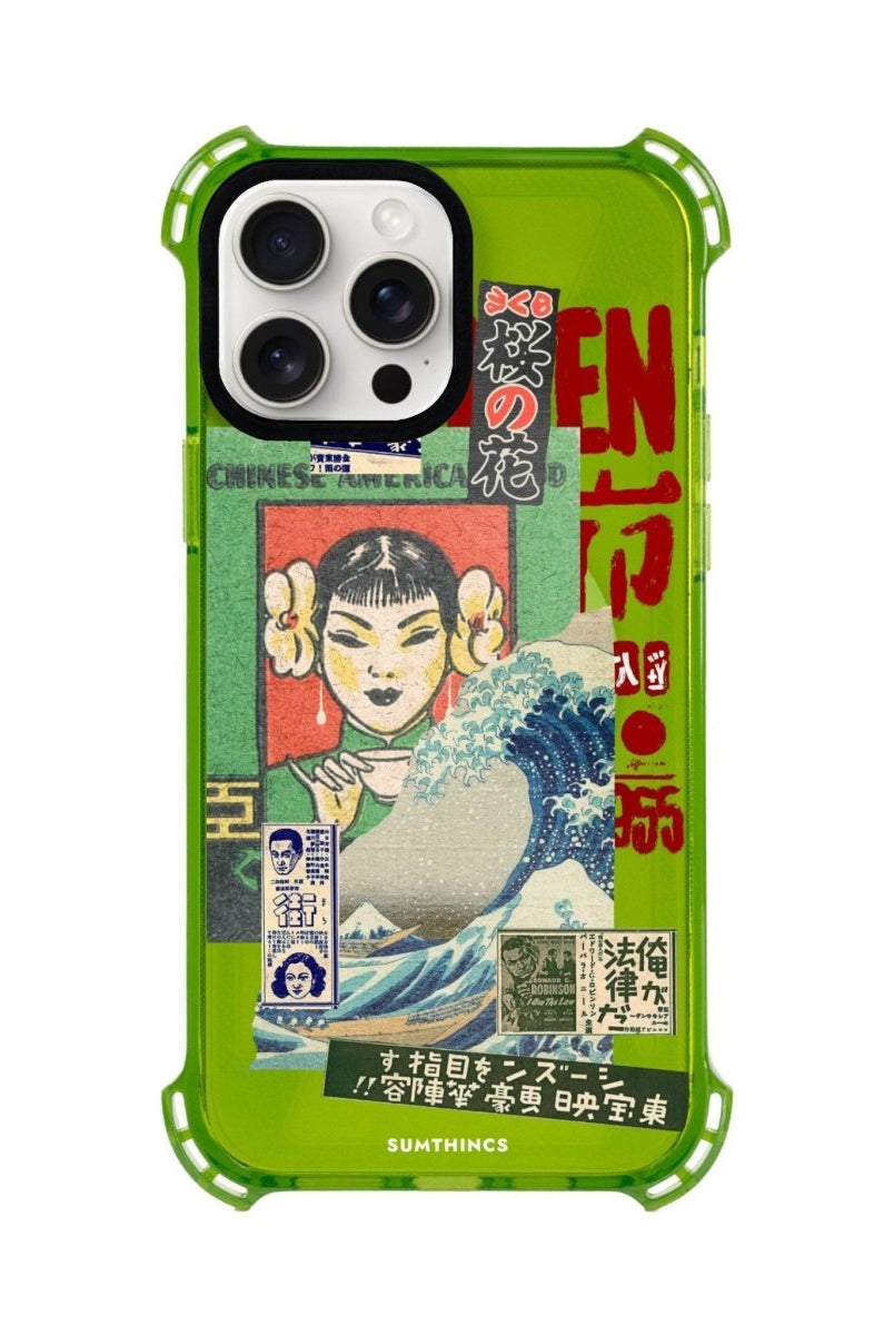 iPhone 15 Plus Vintage Poster Bumper Magsafe Şeffaf Telefon Kılıfı - SUMTHINCS