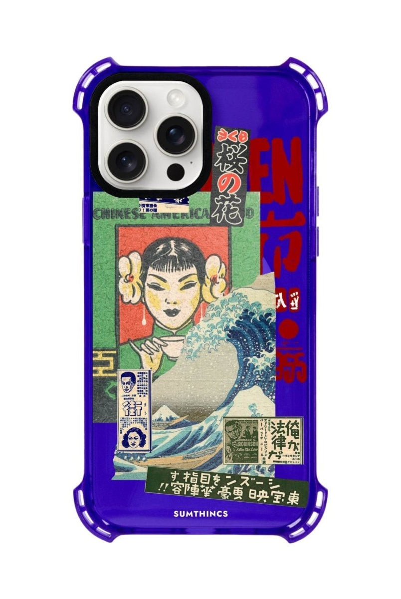 iPhone 15 Plus Vintage Poster Bumper Magsafe Şeffaf Telefon Kılıfı - SUMTHINCS