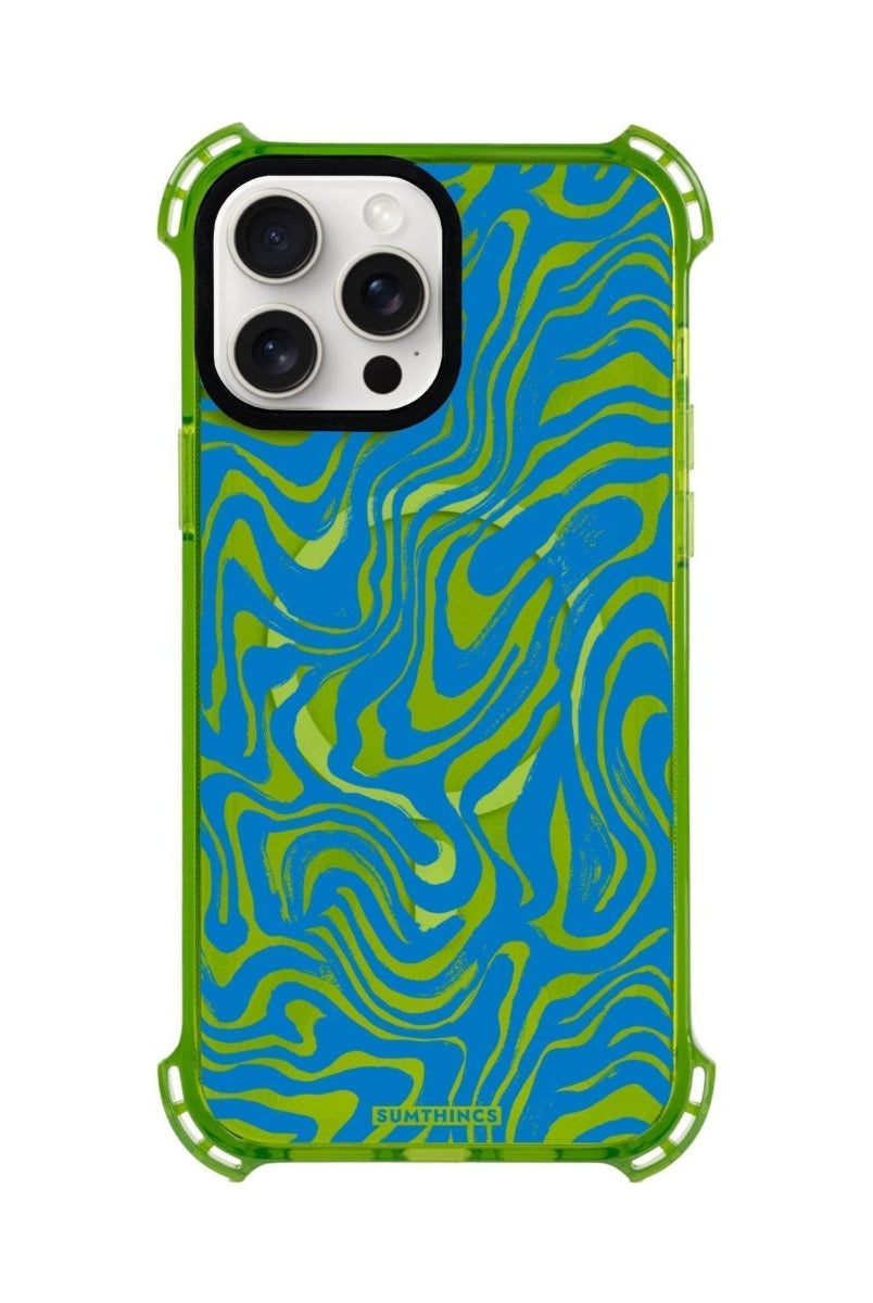 iPhone 15 Plus Vitamin Sea Bumper Magsafe Şeffaf Telefon Kılıfı Yeşil - SUMTHINCS