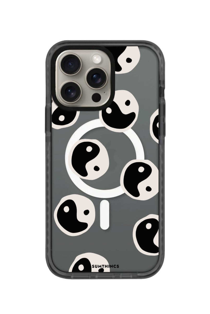 iPhone 15 Pro Balance Magsafe Procase Şeffaf Telefon Kılıfı Antrasit - SUMTHINCS