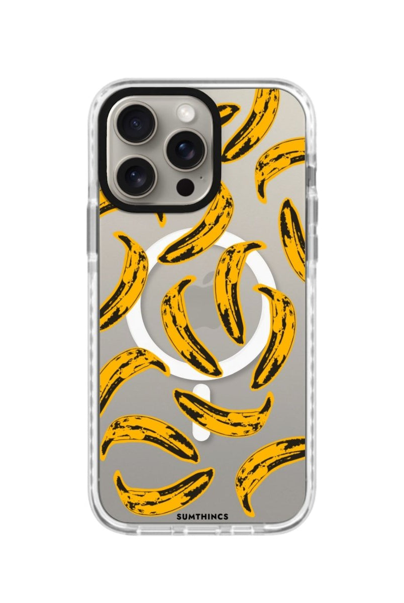 iPhone 15 Pro Banana Magsafe Procase Şeffaf Telefon Kılıfı Beyaz Şeffaf - SUMTHINCS
