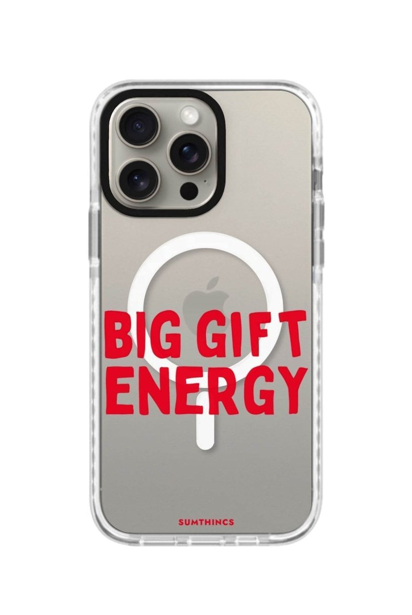 iPhone 15 Pro Big Gift Energy Magsafe Procase Şeffaf Telefon Kılıfı Beyaz Şeffaf - SUMTHINCS