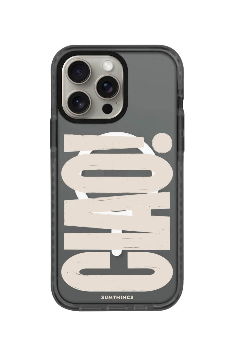 iPhone 15 Pro CIAO! Magsafe Procase Şeffaf Telefon Kılıfı Antrasit - SUMTHINCS