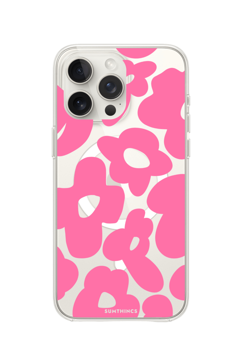 iPhone 15 Pro Daisy Pop Clear Magsafe Telefon Kılıfı - SUMTHINCS