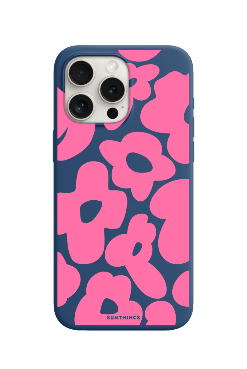 iPhone 15 Pro Daisy Pop Premium Telefon Kılıfı Pasifik Mavi - SUMTHINCS