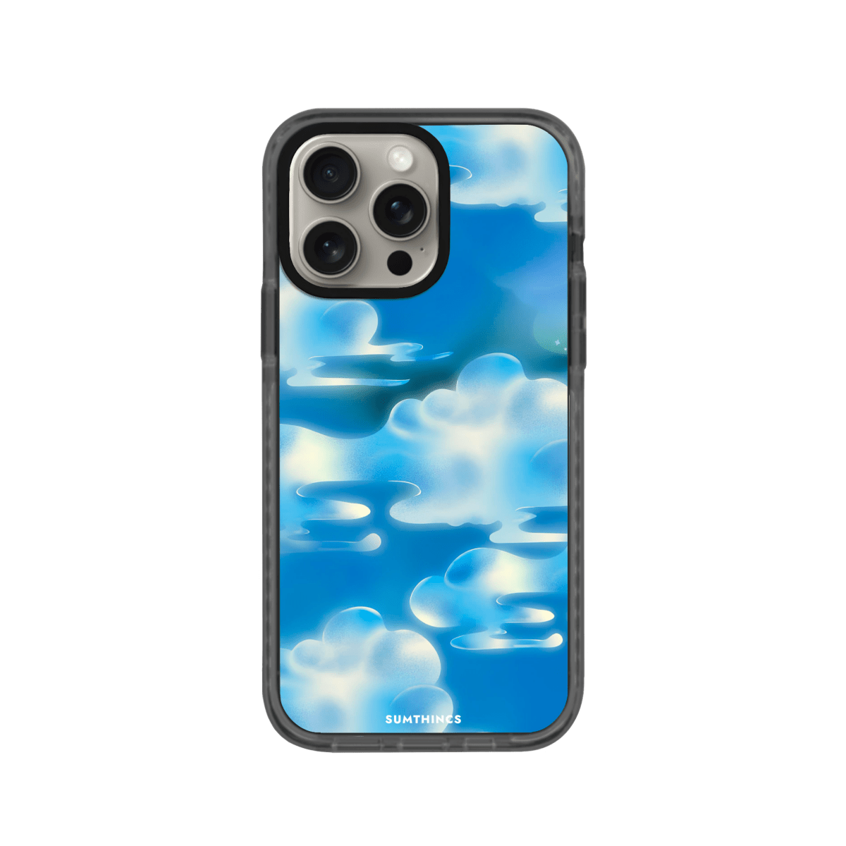 iPhone 15 Pro Daydream Procase Şeffaf Telefon Kılıfı Antrasit - SUMTHINCS