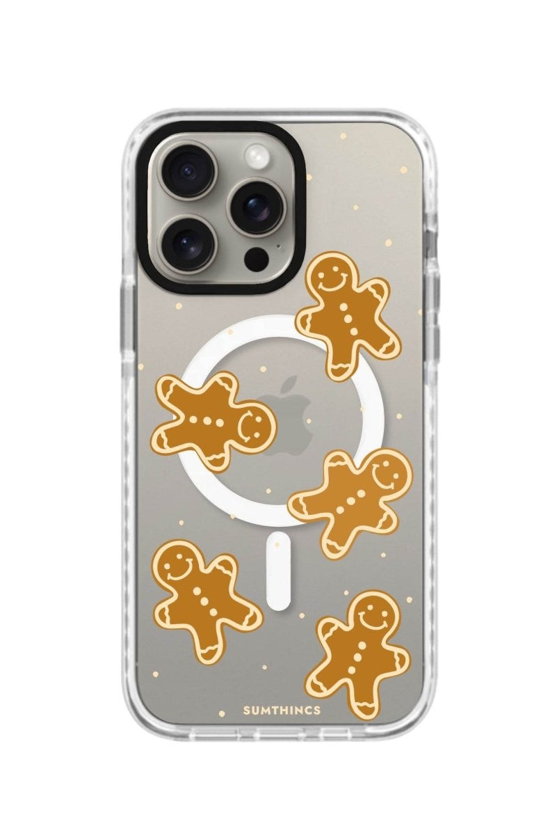 iPhone 15 Pro Gingerbread Man Magsafe Procase Şeffaf Telefon Kılıfı Beyaz Şeffaf - SUMTHINCS