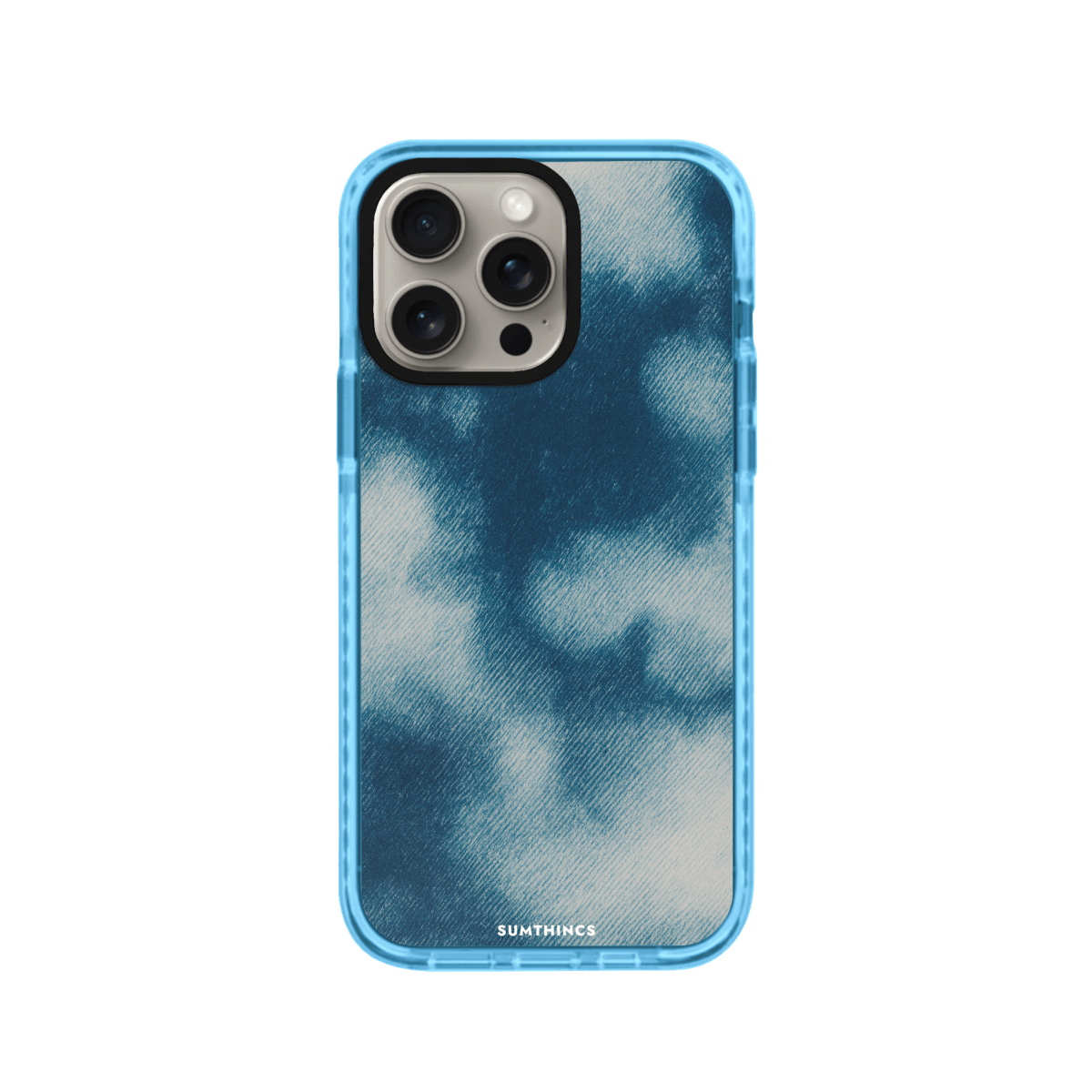 iPhone 15 Pro Indigo Procase Şeffaf Telefon Kılıfı Mavi - SUMTHINCS