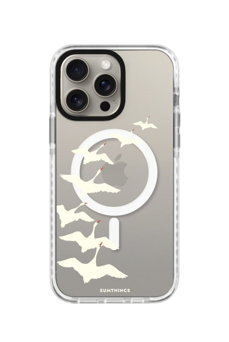 iPhone 15 Pro Journey Magsafe Procase Şeffaf Telefon Kılıfı Beyaz Şeffaf - SUMTHINCS