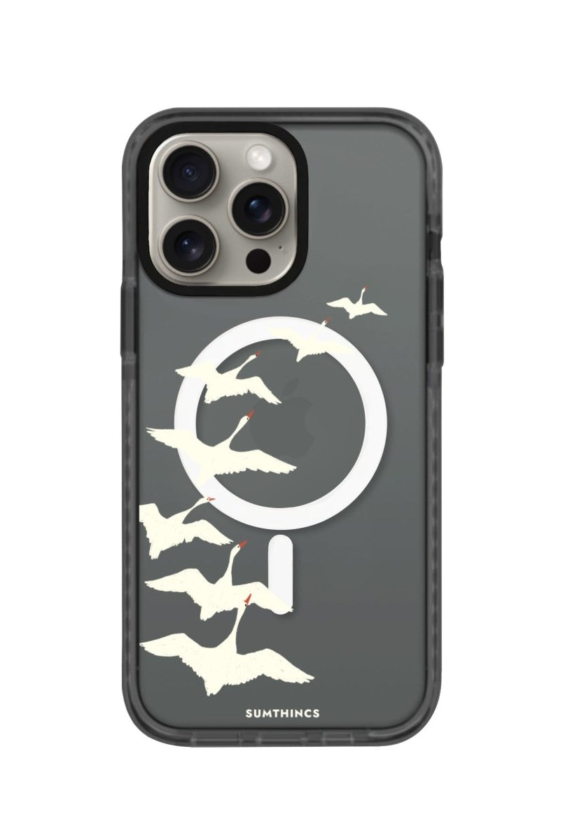 iPhone 15 Pro Journey Magsafe Procase Şeffaf Telefon Kılıfı Antrasit - SUMTHINCS