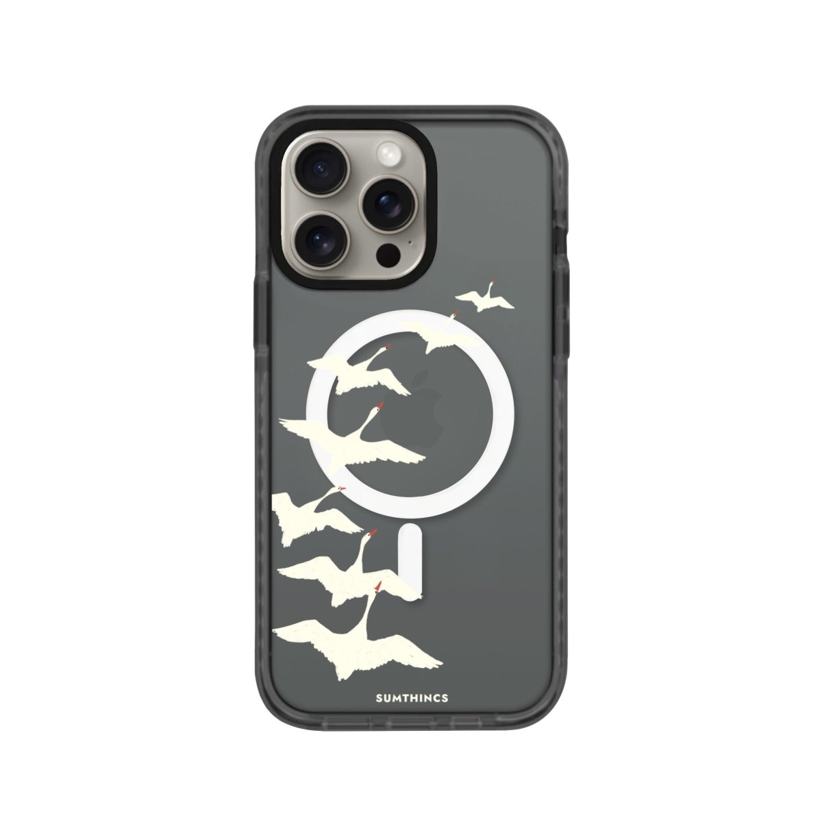 iPhone 15 Pro Journey Magsafe Procase Şeffaf Telefon Kılıfı Antrasit - SUMTHINCS