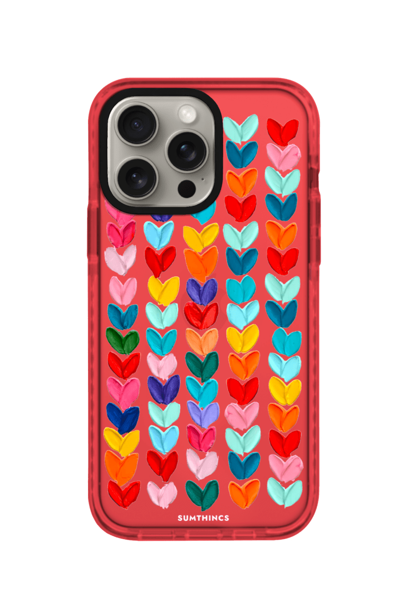 iPhone 15 Pro Lovestorm Procase Şeffaf Telefon Kılıfı Kırmızı - SUMTHINCS