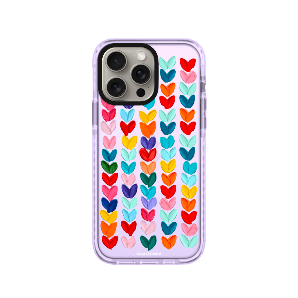 iPhone 15 Pro Lovestorm Procase Şeffaf Telefon Kılıfı Lila - SUMTHINCS