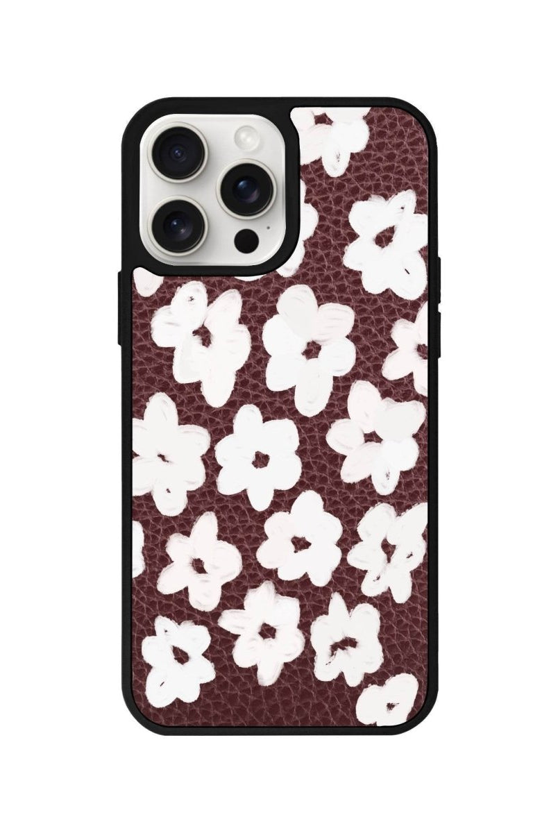 iPhone 15 Pro Max Blossoms Leather Vegan Deri Telefon Kılıfı - SUMTHINCS