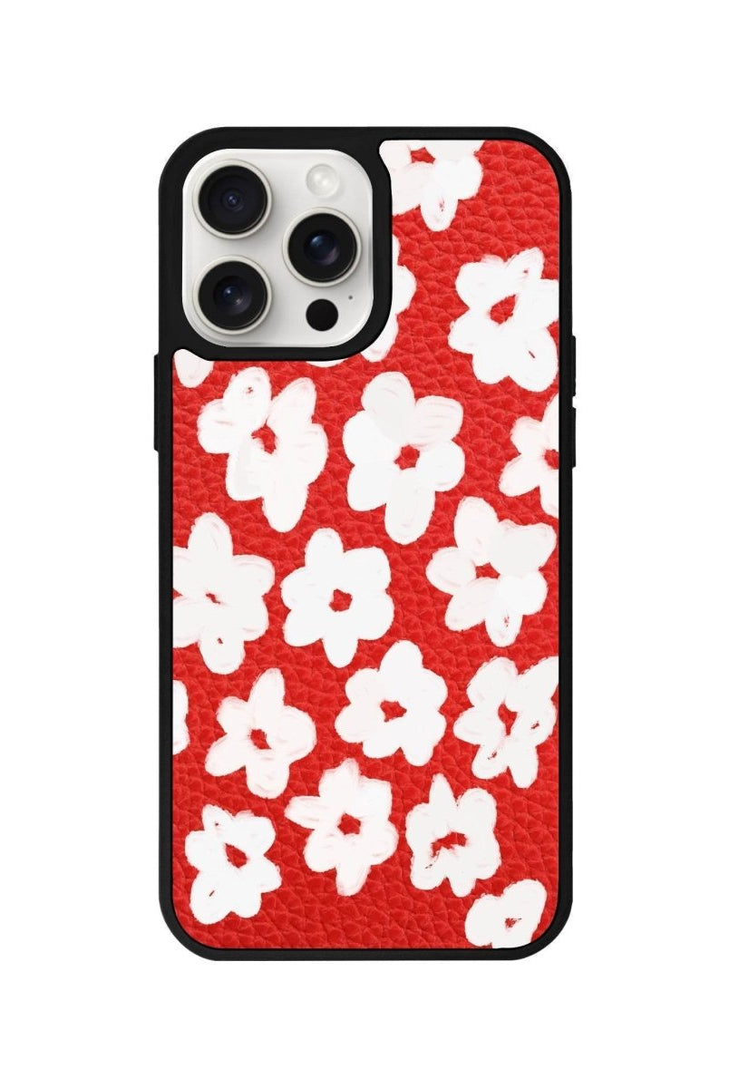 iPhone 15 Pro Max Blossoms Leather Vegan Deri Telefon Kılıfı - SUMTHINCS