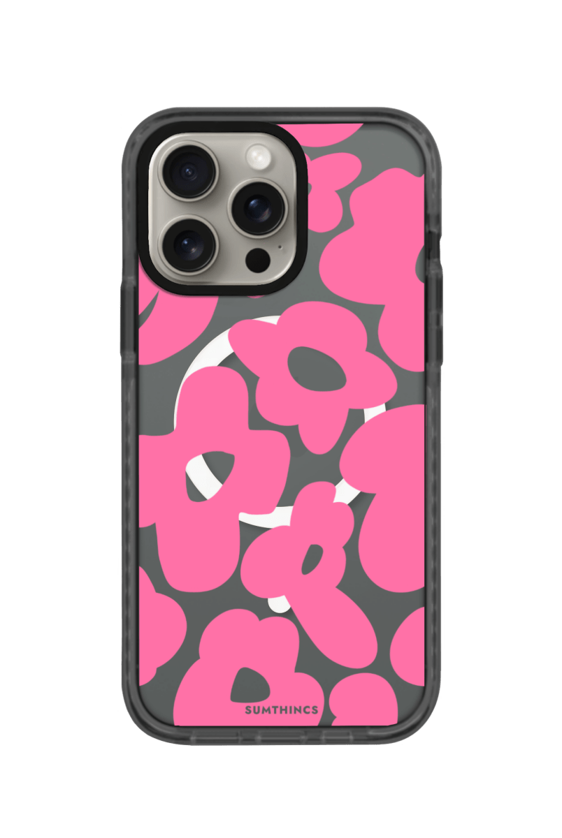 iPhone 15 Pro Max Daisy Pop Magsafe Procase Telefon Kılıfı Antrasit - SUMTHINCS