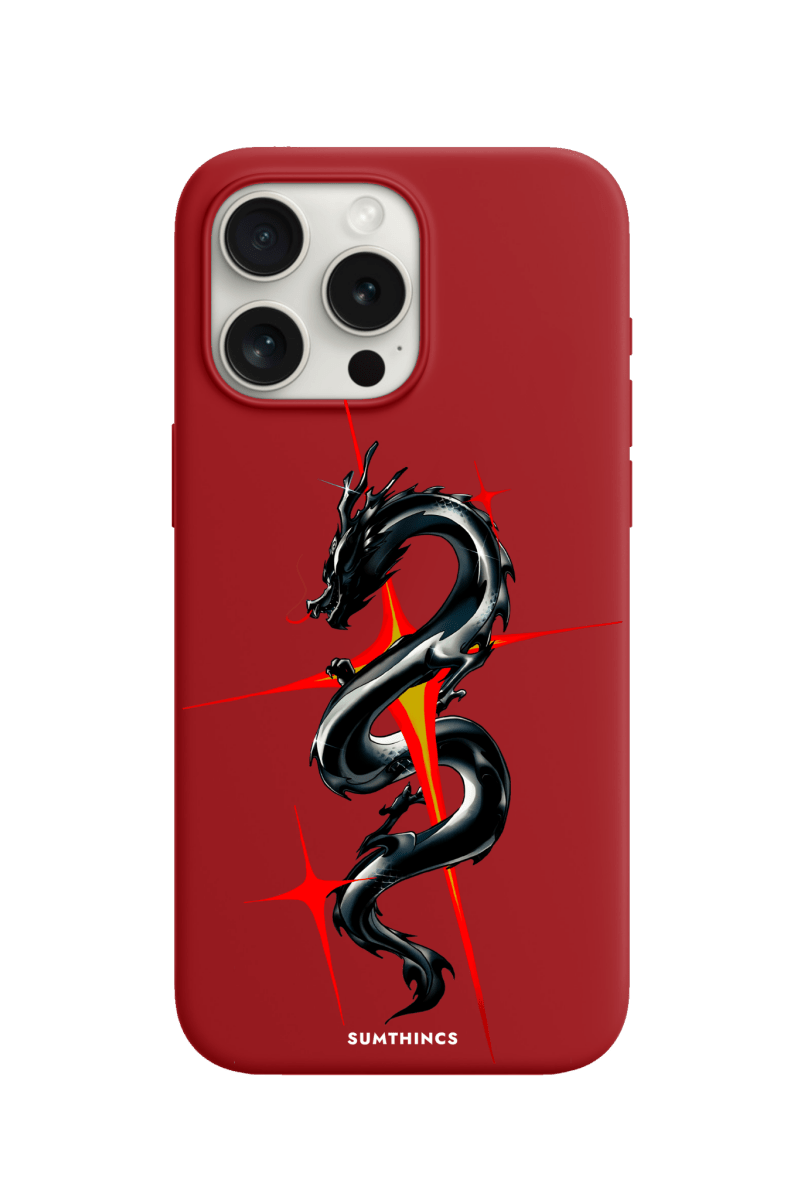 iPhone 15 Pro Max Dragonflare Premium Telefon Kılıfı Kırmızı - SUMTHINCS