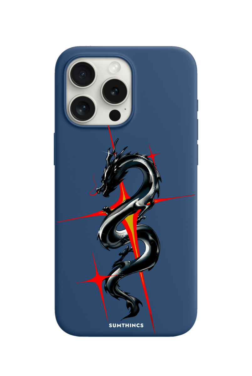 iPhone 15 Pro Max Dragonflare Premium Telefon Kılıfı Pasifik Mavi - SUMTHINCS