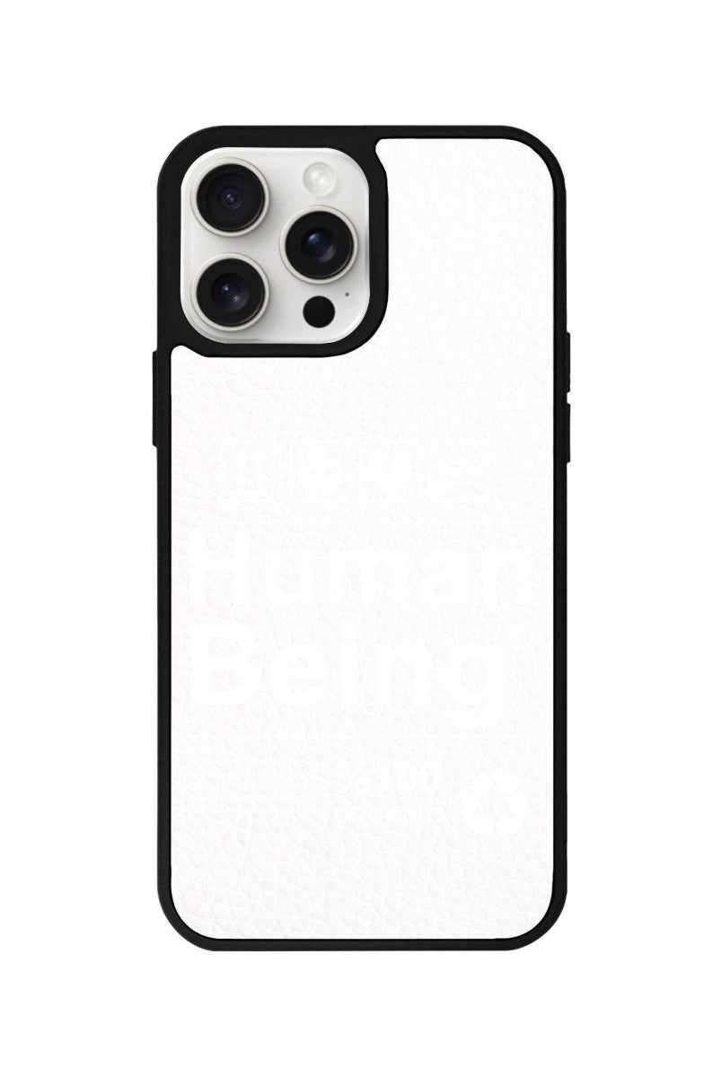iPhone 15 Pro Max Human Being Leather Vegan Deri Telefon Kılıfı - SUMTHINCS