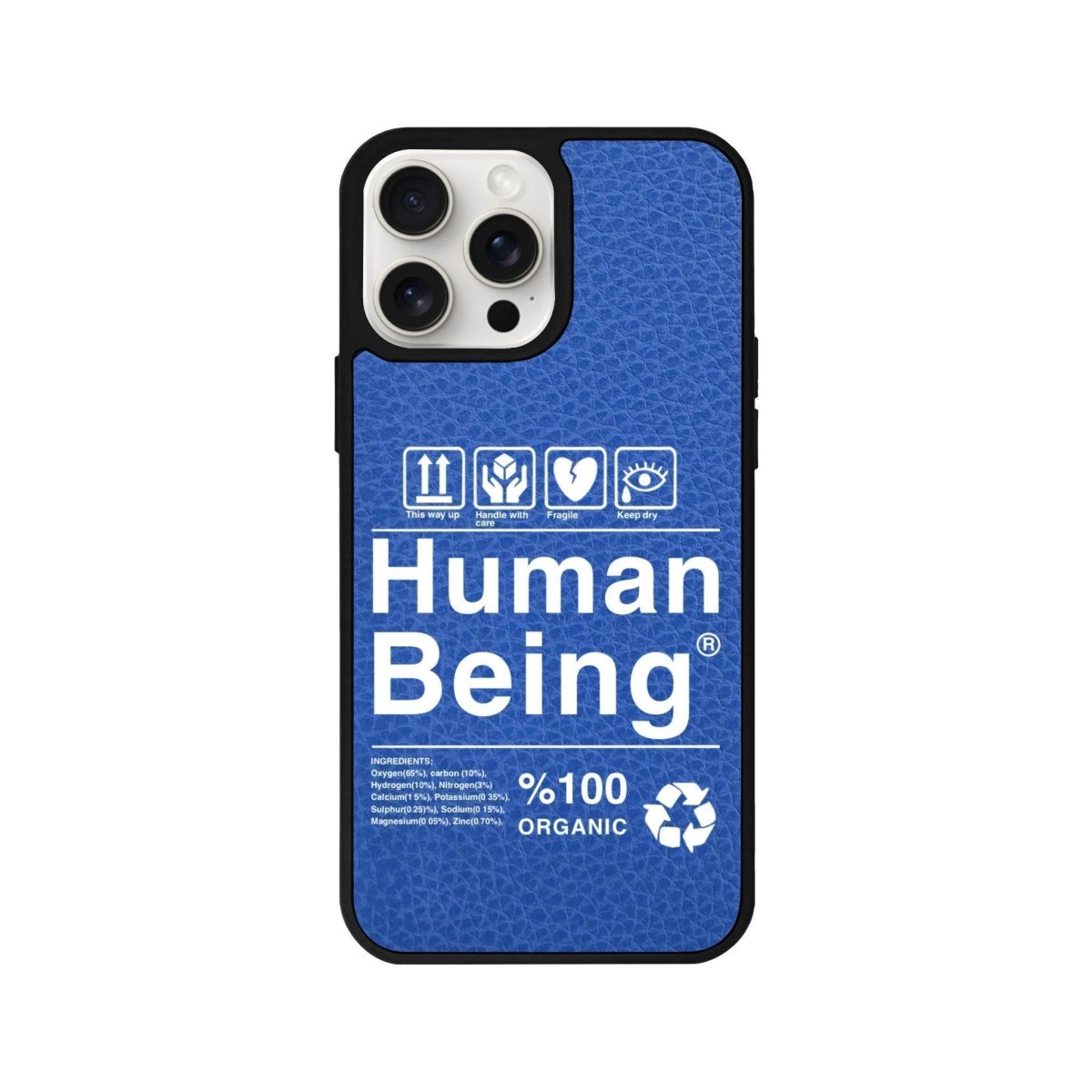 iPhone 15 Pro Max Human Being Leather Vegan Deri Telefon Kılıfı - SUMTHINCS
