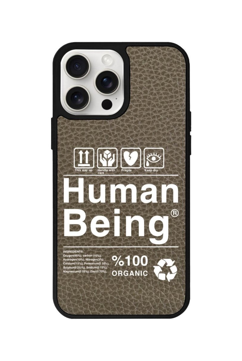 iPhone 15 Pro Max Human Being Leather Vegan Deri Telefon Kılıfı - SUMTHINCS