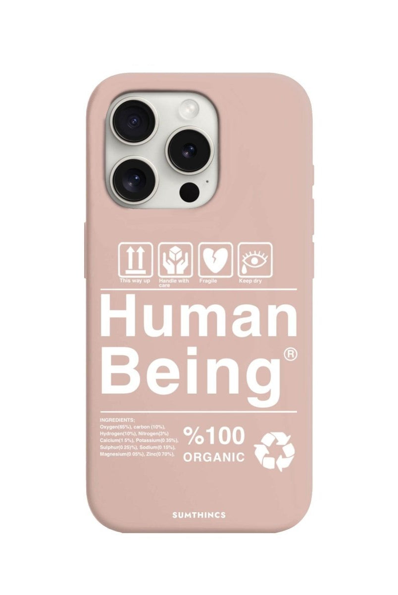 iPhone 15 Pro Max Human Being Premium Telefon Kılıfı Bej - SUMTHINCS
