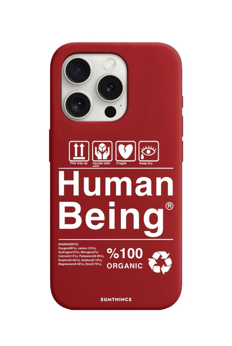 iPhone 15 Pro Max Human Being Premium Telefon Kılıfı Kırmızı - SUMTHINCS